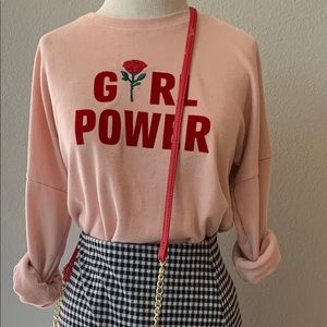 Pink Girl Power Sweatshirt